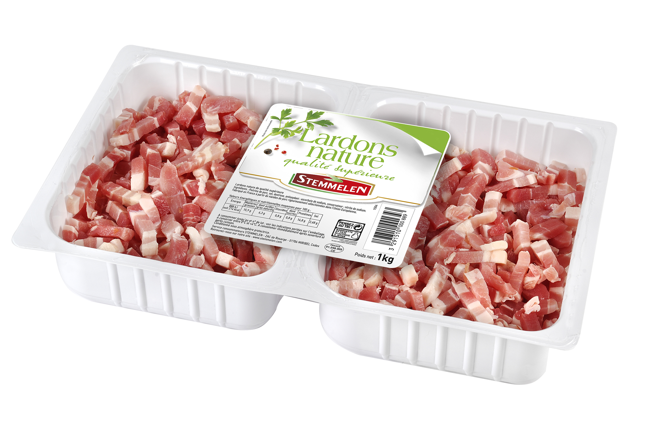 Lardons de volaille 2*500g