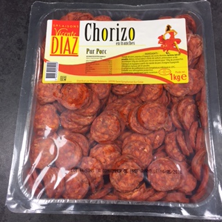 Chorizo tranché